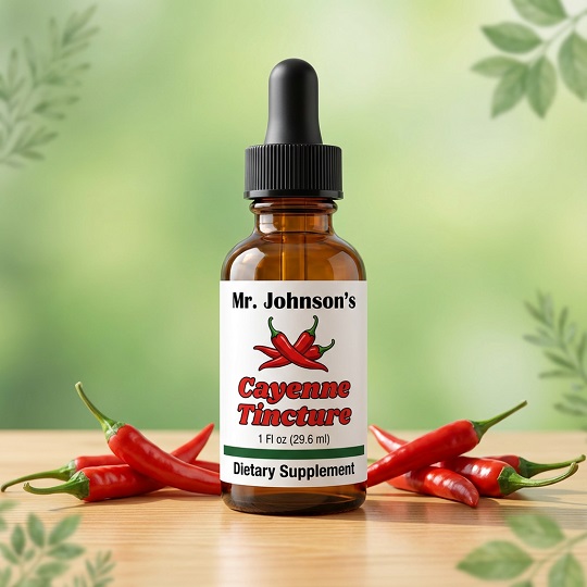 Cayenne Pepper Tincture Bottle